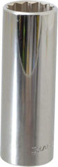 Blackhawk by Proto - 13/16", 1/2" Drive, Deep Hand Socket - 12 Points, 3-1/8" OAL, Chrome Finish - Industrial Tool & Supply