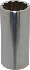 Blackhawk by Proto - 1-1/16", 1/2" Drive, Deep Hand Socket - 12 Points, 3-3/32" OAL - Industrial Tool & Supply