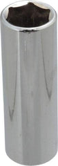 Blackhawk by Proto - 3/4", 1/2" Drive, Deep Hand Socket - 6 Points, 3-3/32" OAL, Chrome Finish - Industrial Tool & Supply