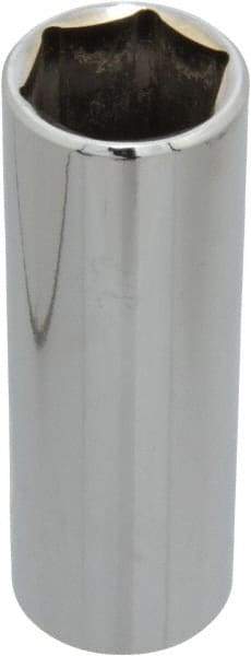Blackhawk by Proto - 13/16", 1/2" Drive, Deep Hand Socket - 6 Points, 3-3/32" OAL, Chrome Finish - Industrial Tool & Supply