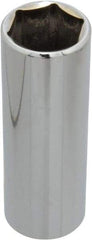 Blackhawk by Proto - 13/16", 1/2" Drive, Deep Hand Socket - 6 Points, 3-3/32" OAL, Chrome Finish - Industrial Tool & Supply