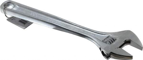 Blackhawk by Proto - 1-1/2" Jaw Capacity, 12" Standard Adjustable Wrench - Steel, Nickel Chrome Finish - Industrial Tool & Supply