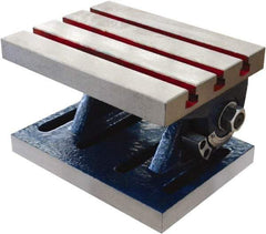 Interstate - 8" OAL x 6" Overall Width x 5" Overall Height, 0 to 90° Tilt Angle, Angle Table - 3/8" T-Slot Width - Industrial Tool & Supply