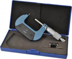Value Collection - 1 to 2 Inch Measurement Range, 0.0001 Inch Graduation, Barrel Anvil, Ratchet Stop Thimble, Mechanical Tube Micrometer - Accurate Up to 0.001 Inch, Accurate Up to 0.001 Inch, Enamel Finish, Carbide - Industrial Tool & Supply