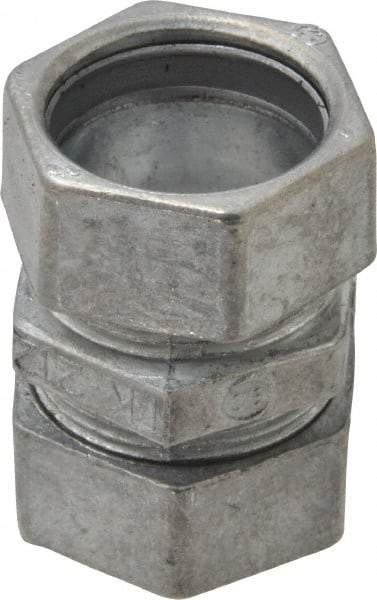 Thomas & Betts - 3/4" Trade, Die Cast Zinc Compression EMT Conduit Coupling - Noninsulated - Industrial Tool & Supply