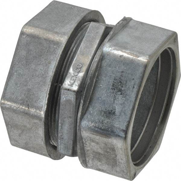 Thomas & Betts - 2" Trade, Die Cast Zinc Compression EMT Conduit Coupling - Noninsulated - Industrial Tool & Supply