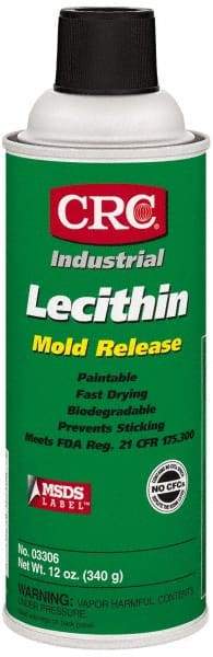 CRC - 16 Ounce Aerosol Can, Clear, General Purpose Mold Release - Food Grade, Lecithin Composition - Industrial Tool & Supply