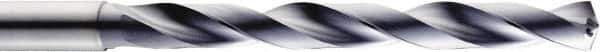 SGS - 5.4mm 140° Solid Carbide Jobber Drill - AlTiN Finish, Right Hand Cut, Spiral Flute, Straight Shank, 82mm OAL, Standard Point - Industrial Tool & Supply