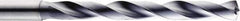 SGS - 5.4mm 140° Solid Carbide Jobber Drill - AlTiN Finish, Right Hand Cut, Spiral Flute, Straight Shank, 82mm OAL, Standard Point - Industrial Tool & Supply
