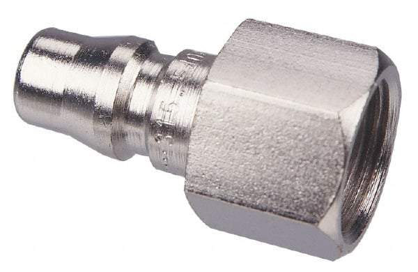 CEJN - 1/2 Female NPT Asian Pneumatic Hose Connector - Steel Zinc-Plated, 1/4" Body Diam - Industrial Tool & Supply