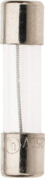 Ferraz Shawmut - 250 VAC, 0.6 Amp, Time Delay Miniature Glass Fuse - Clip Mount, 20mm OAL, 5mm Diam - Industrial Tool & Supply