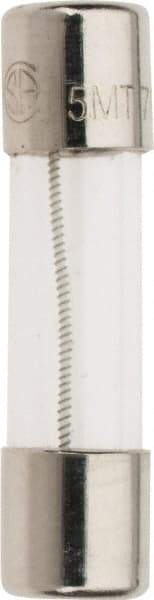 Ferraz Shawmut - 250 VAC, 0.7 Amp, Time Delay Miniature Glass Fuse - Clip Mount, 20mm OAL, 5mm Diam - Industrial Tool & Supply