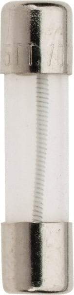 Ferraz Shawmut - 250 VAC, 0.7 Amp, Time Delay Miniature Glass Fuse - Clip Mount, 20mm OAL, 5mm Diam - Industrial Tool & Supply