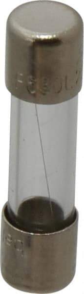 Ferraz Shawmut - 250 VAC, 0.63 Amp, Fast-Acting Miniature Glass Fuse - Clip Mount, 20mm OAL, 5mm Diam - Industrial Tool & Supply