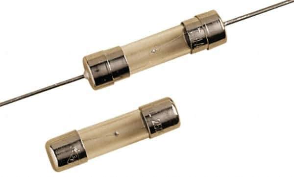 Ferraz Shawmut - 250 VAC, 0.8 Amp, Time Delay Miniature Glass Fuse - Surface Mount Mount, 20mm OAL, 5mm Diam - Industrial Tool & Supply