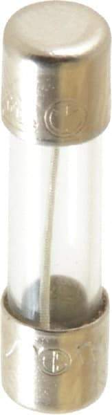 Ferraz Shawmut - 250 VAC, 0.5 Amp, Time Delay Miniature Glass Fuse - Clip Mount, 20mm OAL, 5mm Diam - Industrial Tool & Supply