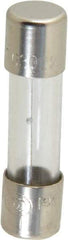 Ferraz Shawmut - 250 VAC, 0.63 Amp, Time Delay Miniature Glass Fuse - Clip Mount, 20mm OAL, 5mm Diam - Industrial Tool & Supply