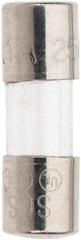 Ferraz Shawmut - 140 VDC, 250 VAC, 0.1 Amp, Fast-Acting Miniature Glass Fuse - Clip Mount, 15mm OAL, 5mm Diam - Industrial Tool & Supply