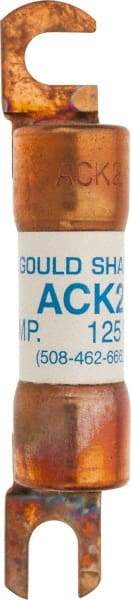 Ferraz Shawmut - 2 Amp Time Delay Round Forklift & Truck Fuse - 125VAC, 125VDC, 3.07" Long x 0.5" Wide, Bussman ACK2, Ferraz Shawmut ACK2 - Industrial Tool & Supply