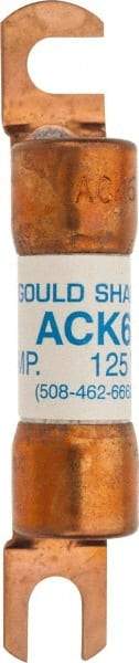Ferraz Shawmut - 6 Amp Time Delay Round Forklift & Truck Fuse - 125VAC, 125VDC, 3.07" Long x 0.5" Wide, Bussman ACK6, Ferraz Shawmut ACK6 - Industrial Tool & Supply