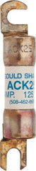 Ferraz Shawmut - 25 Amp Time Delay Round Forklift & Truck Fuse - 125VAC, 125VDC, 3.07" Long x 0.5" Wide, Bussman ACK25, Ferraz Shawmut ACK25 - Industrial Tool & Supply