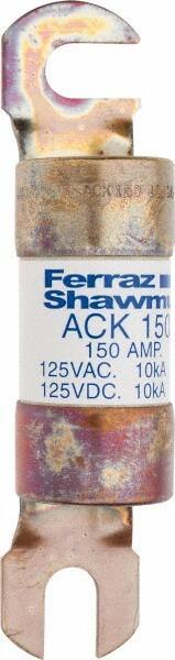 Ferraz Shawmut - 150 Amp Time Delay Round Forklift & Truck Fuse - 125VAC, 125VDC, 4.72" Long x 1" Wide, Bussman ACK150, Ferraz Shawmut ACK150 - Industrial Tool & Supply