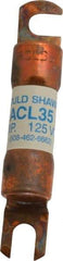 Ferraz Shawmut - 35 Amp General Purpose Round Forklift & Truck Fuse - 125VAC, 125VDC, 3.07" Long x 0.5" Wide, Bussman ACL35, Ferraz Shawmut ACL35 - Industrial Tool & Supply