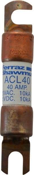 Ferraz Shawmut - 40 Amp General Purpose Round Forklift & Truck Fuse - 125VAC, 125VDC, 3.07" Long x 0.5" Wide, Bussman ACL40, Ferraz Shawmut ACL40 - Industrial Tool & Supply