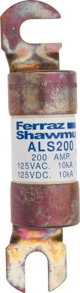 Ferraz Shawmut - 200 Amp General Purpose Round Forklift & Truck Fuse - 125VAC, 125VDC, 4.71" Long x 1" Wide, Bussman ALS200, Ferraz Shawmut ALS200 - Industrial Tool & Supply