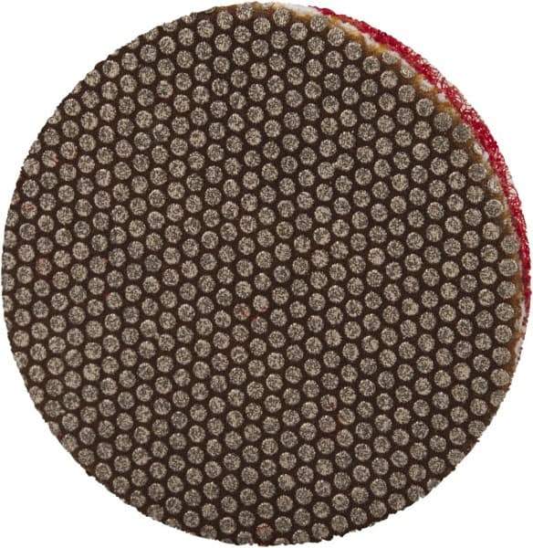 3M - 1" Diam, 200 Grit, Diamond Hook & Loop Disc - Very Fine Grade, Coated, Cloth Backing, Series 6002J - Industrial Tool & Supply