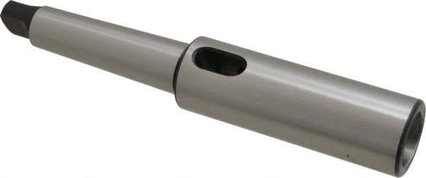 Interstate - MT4 Inside Morse Taper, MT4 Outside Morse Taper, Extension Morse Taper to Morse Taper - 10-1/2" OAL, Medium Carbon Steel, Hardened & Ground Throughout - Exact Industrial Supply