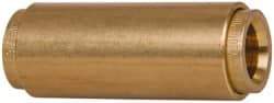 Norgren - 3/8" Outside Diam, Brass Push-to-Connect Tube Union - 150 Max psi, Tube to Tube Connection, Buna O-Ring - Industrial Tool & Supply