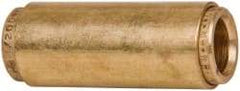 Norgren - 1/2" Outside Diam, Brass Push-to-Connect Tube Union - 150 Max psi, Tube to Tube Connection, Buna O-Ring - Industrial Tool & Supply
