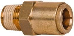 Norgren - 5/8" Outside Diam, 1/2 NPT, Brass Push-to-Connect Tube Male Connector - 150 Max psi, Tube to Male NPT Connection, Buna O-Ring - Industrial Tool & Supply