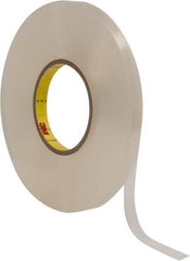 3M - 1/2" x 27 Yd Acrylic Adhesive Double Sided Tape - 1/32" Thick, Clear, Acrylic Foam Liner, Continuous Roll, Series 4658F - Industrial Tool & Supply