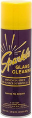 Made in USA - 20 oz Aerosol Unscented Glass Cleaner - Use on Glass Surfaces, Plexiglass - Industrial Tool & Supply