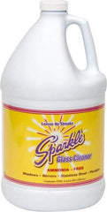 Made in USA - 1 Gal Bottle Unscented Glass Cleaner - Use on Glass Surfaces, Plexiglass - Industrial Tool & Supply