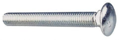 Value Collection - 1/4-20 UNC 3/4" Length Under Head, Standard Square Neck, Carriage Bolt - Grade 2 Steel, Zinc-Plated Finish - Industrial Tool & Supply