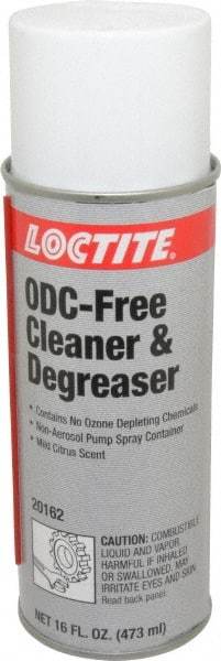 Loctite - 16 oz Can Cleaner/Degreaser - Liquid, Hydrocarbon-Based, Unscented - Industrial Tool & Supply