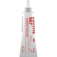 Loctite - 250 mL Tube Off White Pipe Sealant - Instant Adhesive, 400°F Max Working Temp, For Stainless Steel & Aluminum Housings - Industrial Tool & Supply