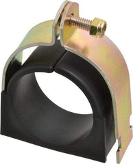 ZSI - 2-5/8" Pipe, Tube Clamp with Cushion - Dichromate - Industrial Tool & Supply