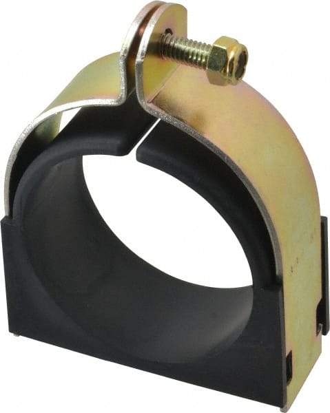 ZSI - 3" Pipe, Tube Clamp with Cushion - Dichromate - Industrial Tool & Supply