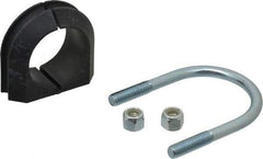 ZSI - 1-1/2" Pipe, Steel U Bolt Clamp with Cushion - Electro Galvanized, 3/4" Panel Thickness - Industrial Tool & Supply