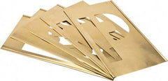 C.H. Hanson - 33 Piece, 8 Inch Character Size, Brass Stencil - Contains Letters - Industrial Tool & Supply