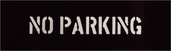 C.H. Hanson - 2 Inch Characters, No Parking, Plastic Stencil - 6 x 17 Inch Overall Size - Industrial Tool & Supply