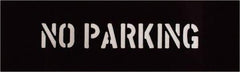 C.H. Hanson - 2 Inch Characters, No Parking, Plastic Stencil - 6 x 17 Inch Overall Size - Industrial Tool & Supply