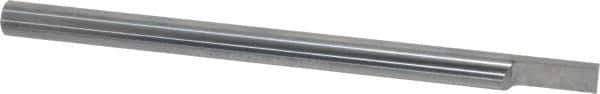 Accupro - 1/4 Inch Diameter, 4 Inch Overall Length, 3/8 Inch Split Length, Solid Carbide, Squared Split End Carbide Blank - Single End - Industrial Tool & Supply
