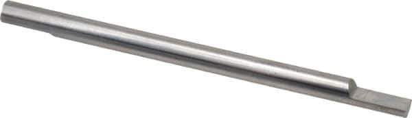 Accupro - 1/4 Inch Diameter, 4 Inch Overall Length, 3/8 Inch Split Length, Solid Carbide, Squared Split End Carbide Blank - Double End - Industrial Tool & Supply