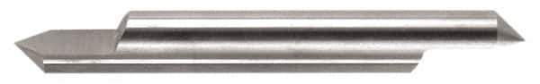 Accupro - 3/8 Inch Diameter, 4 Inch Overall Length, 1/2 Inch Split Length, Solid Carbide, Conical Point Split End Carbide Blank - Single End, 30° Point - Industrial Tool & Supply
