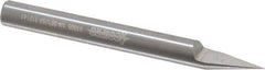 Accupro - 1/4 Inch Diameter, 2-1/2 Inch Overall Length, 3/8 Inch Split Length, Solid Carbide, Conical Point Split End Carbide Blank - Single End, 30° Point - Industrial Tool & Supply